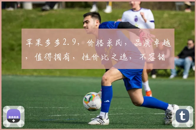苹果多多2.9，价格亲民，品质卓越，值得拥有，性价比之选，不容错过，抢购从速